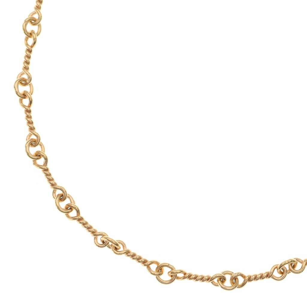 CHROME HEARTS(クロムハーツ) 22K NECKCHAIN T20 ツイストチェーンネックレス 20inch ゴールド BCA015