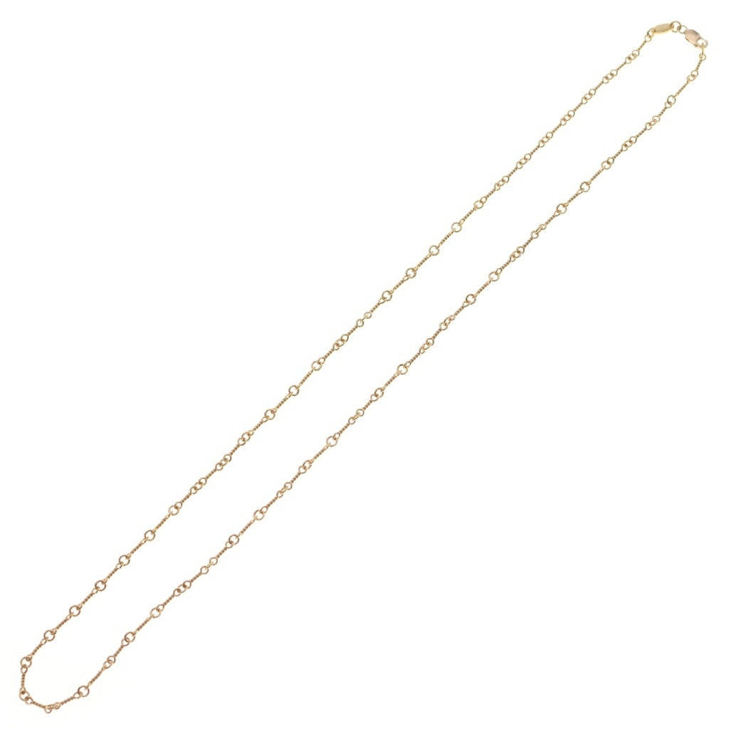 CHROME HEARTS(クロムハーツ) 22K NECKCHAIN T20 ツイストチェーンネックレス 20inch ゴールド BCA015