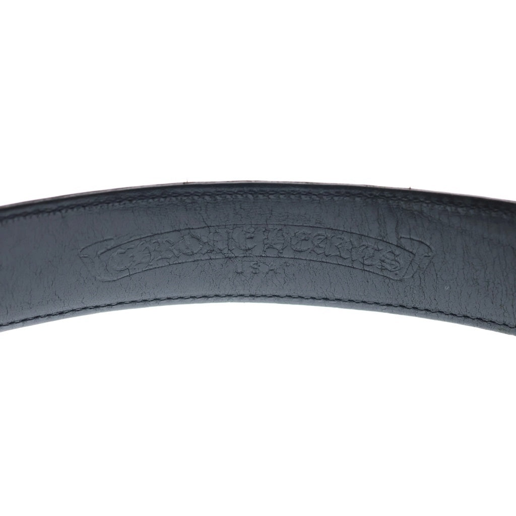 CHROME HEARTS(クロムハーツ) BLT ROLLER 3PC1.5inch 3PCローラーバックル レザーベルト シルバー BCA357