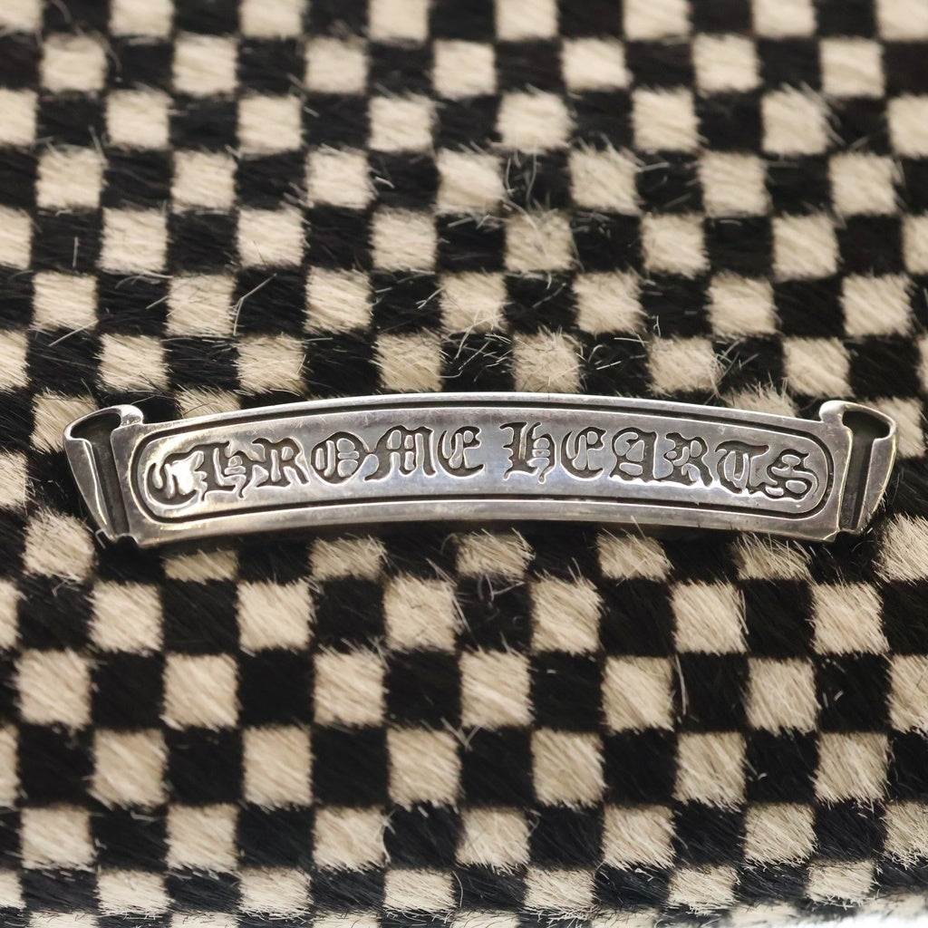 CHROME HEARTS(クロムハーツ) REC F ZIP MINI ミニラウンドジップハラコレザーウォレット 財布