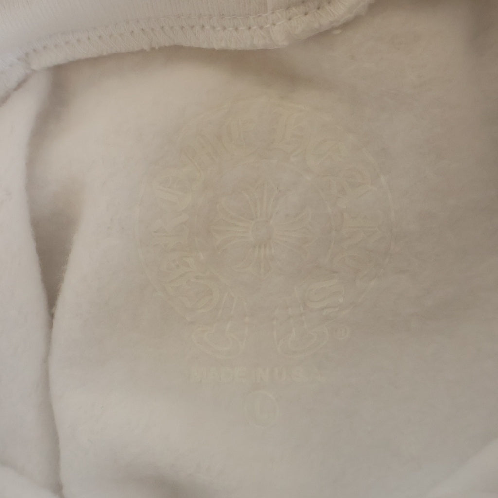 CHROME HEARTS(クロムハーツ) WWW.CHROMEHEARTS.COM SILVER GLITTER HOODIE オンライン限定 グリッター 袖英字プリントプ ルオーバースウェットパーカー