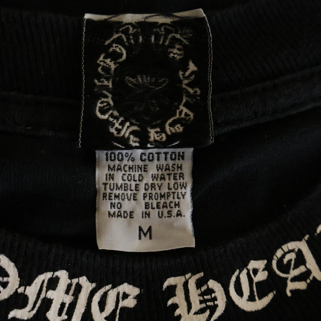 CHROME HEARTS(クロムハーツ) OLD S/S オールド ネックロゴ バックスクロールラベルプリント 半袖Tシャツカットソー