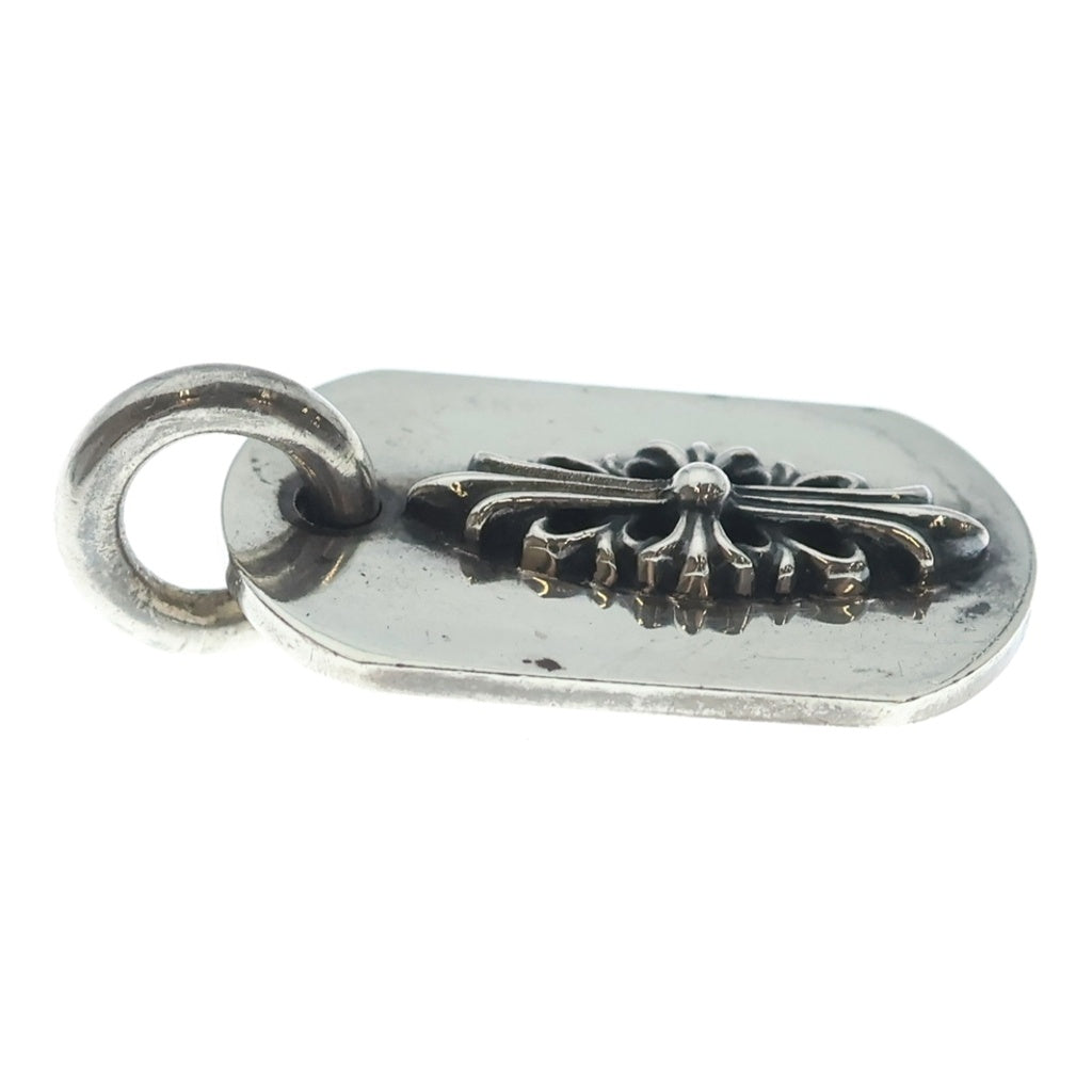 CHROME HEARTS(クロムハーツ) RAISED FRRL DOGTAG レイズドフローラルクロス ドッグタグ ペンダントトップ シルバー BCA302