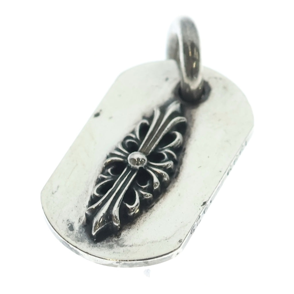 CHROME HEARTS(クロムハーツ) RAISED FRRL DOGTAG レイズドフローラルクロス ドッグタグ ペンダントトップ シルバー BCA302