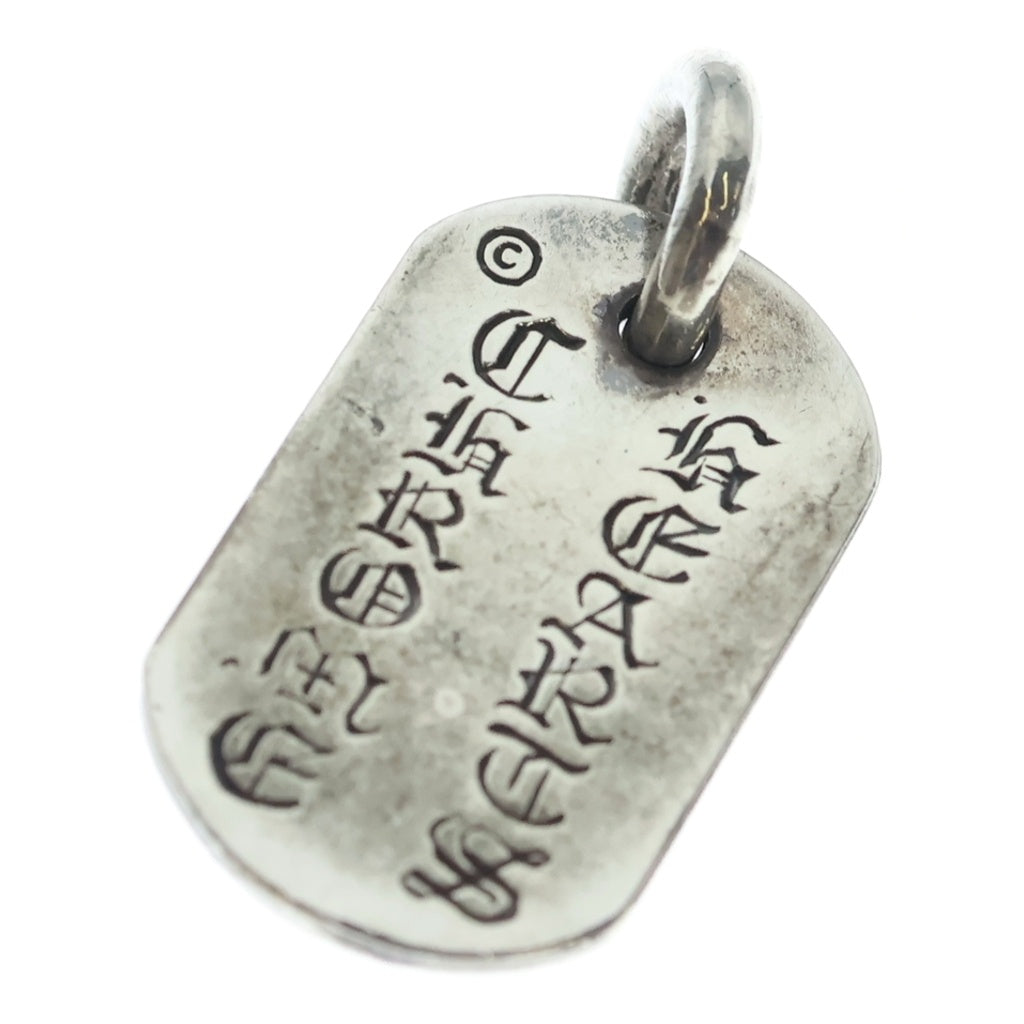 CHROME HEARTS(クロムハーツ) RAISED FRRL DOGTAG レイズドフローラルクロス ドッグタグ ペンダントトップ シルバー BCA302