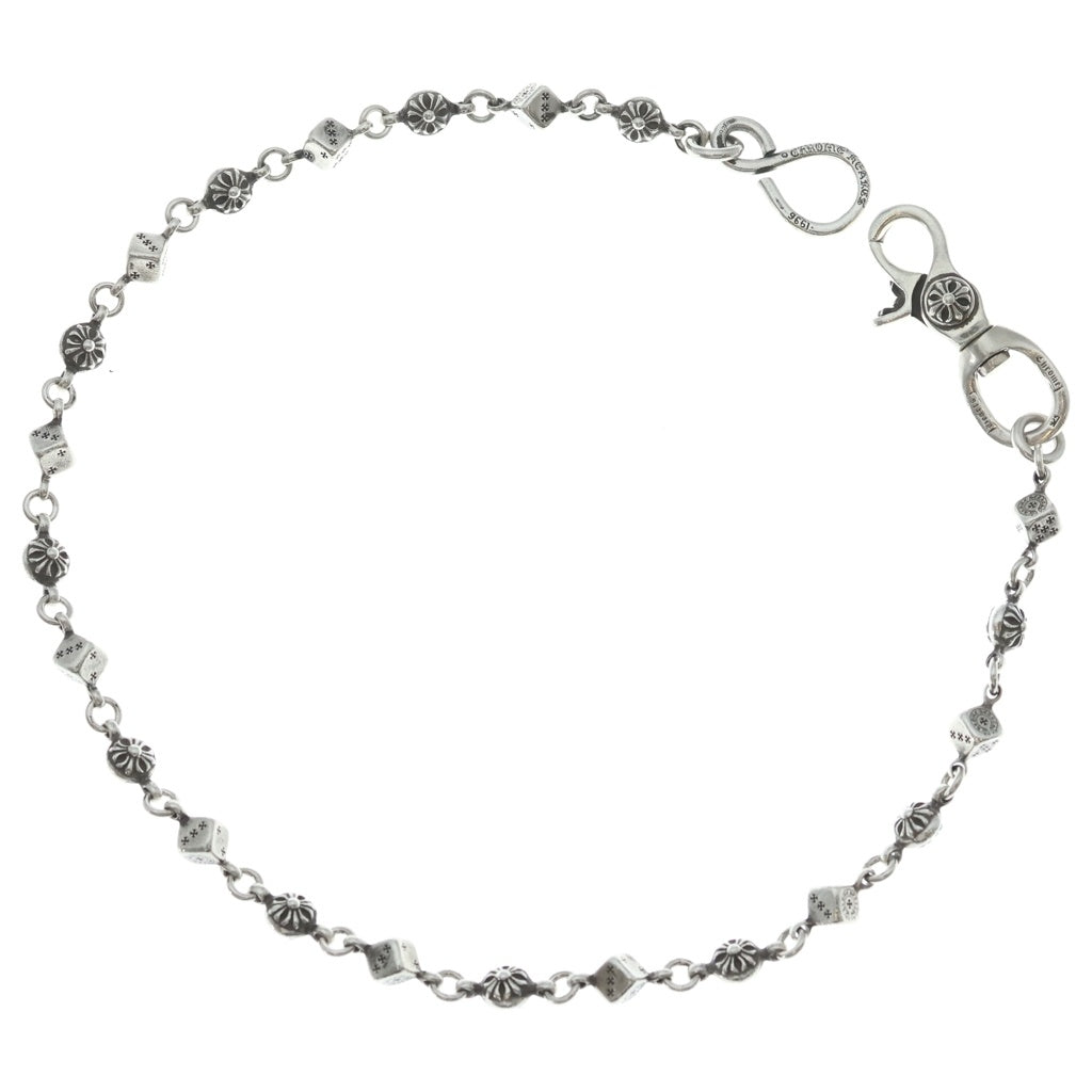 CHROME HEARTS(クロムハーツ) DICE 1CRS BALL-1/1クリップダイスクロスボール シルバーウォレットチェーン