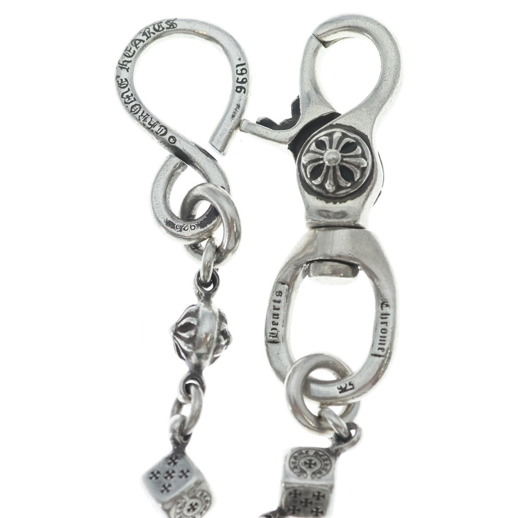 CHROME HEARTS(クロムハーツ) DICE 1CRS BALL-1/1クリップダイスクロスボール シルバーウォレットチェーン