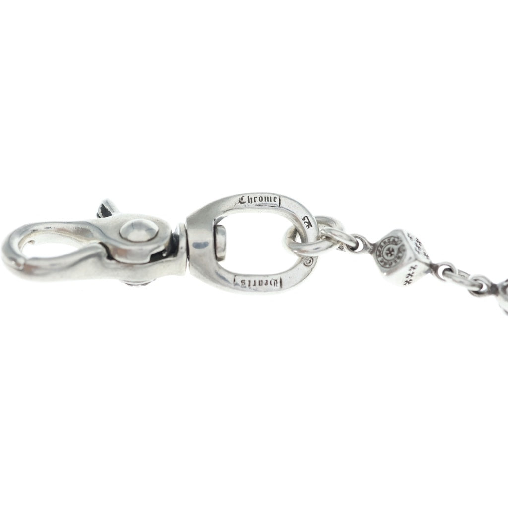 CHROME HEARTS(クロムハーツ) DICE 1CRS BALL-1/1クリップダイスクロスボール シルバーウォレットチェーン