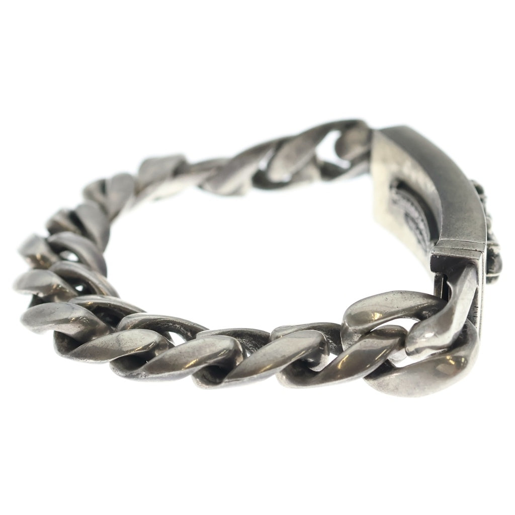 CHROME HEARTS(クロムハーツ) ID FLORAL CRS フローラルクロスIDクラシックリンク ブレスレット 13LINK シルバー BCA164