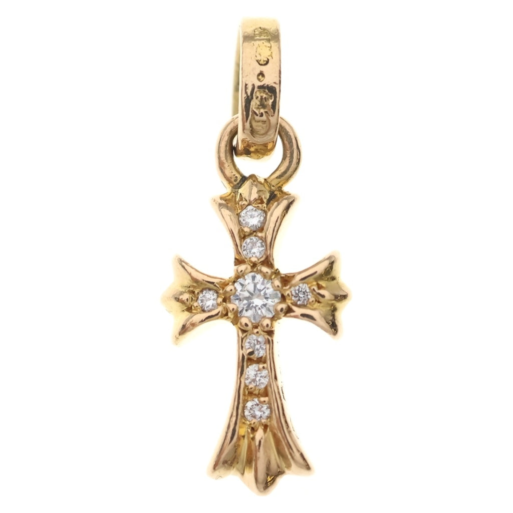 CHROME HEARTS(クロムハーツ) 22K CRS BBYFAT P/DIA ベイビーファットクロス PAVEダイヤ ペンダントトップ ゴールド