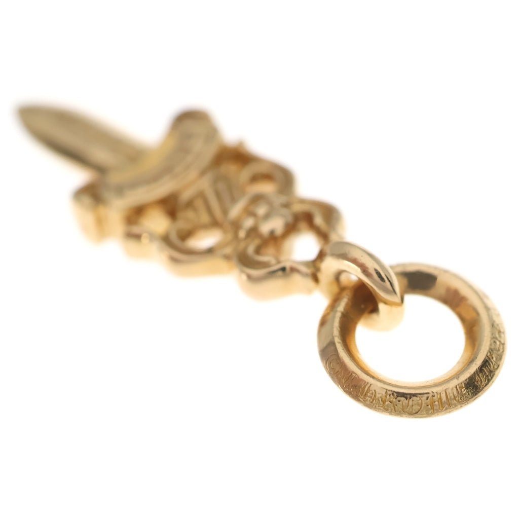 CHROME HEARTS(クロムハーツ) 22K #5DAGGER P RUBY #5ダガーチャーム PAVEルビー チャーム ゴールドネックレストップ