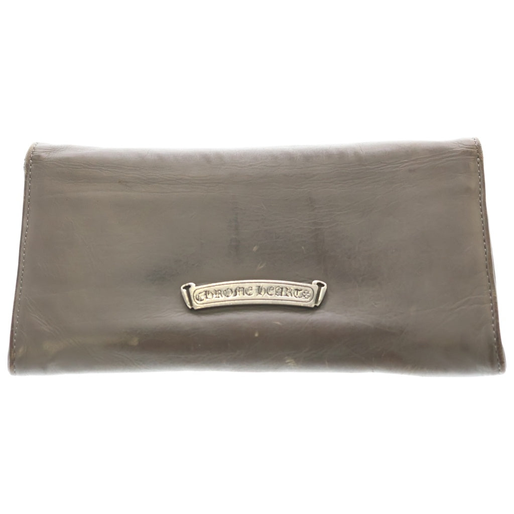 CHROME HEARTS(クロムハーツ) JUDY CROSS BALL ジュディ クロス ボール ボタン レザーウォレット 長財布
