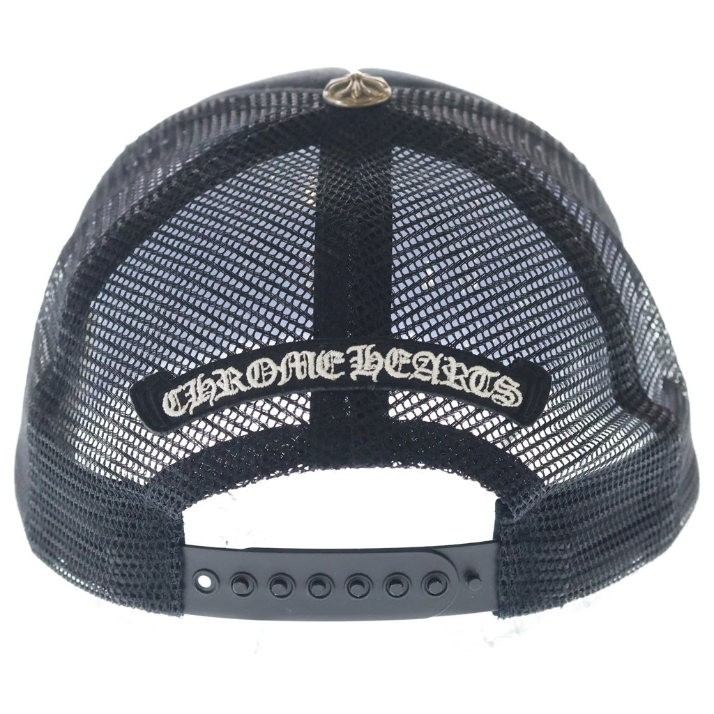 CHROME HEARTS(クロムハーツ) TRUCKER CAP トラッカーキャップ 3セメタリーレザーパッチメッシュ帽子