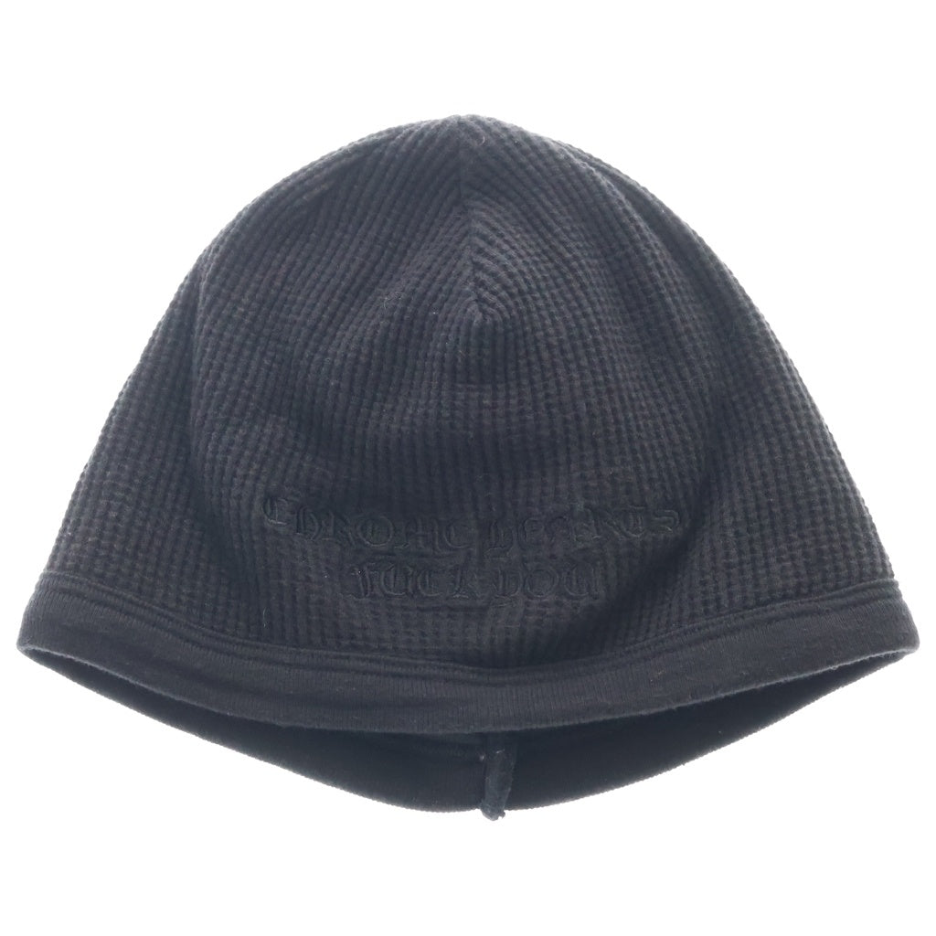 CHROME HEARTS(クロムハーツ) THERMAL BEANIE FUCK YOU刺繍 サーマルビーニー ブラック