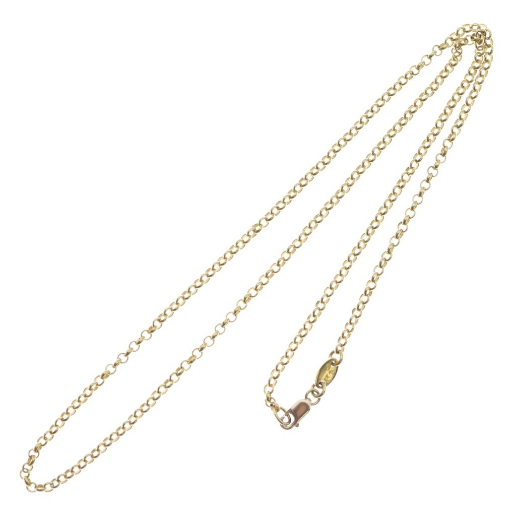 CHROME HEARTS(クロムハーツ) 22K NECKCHAIN R18 ロールチェーンネックレス 18inch ゴールド BCA010