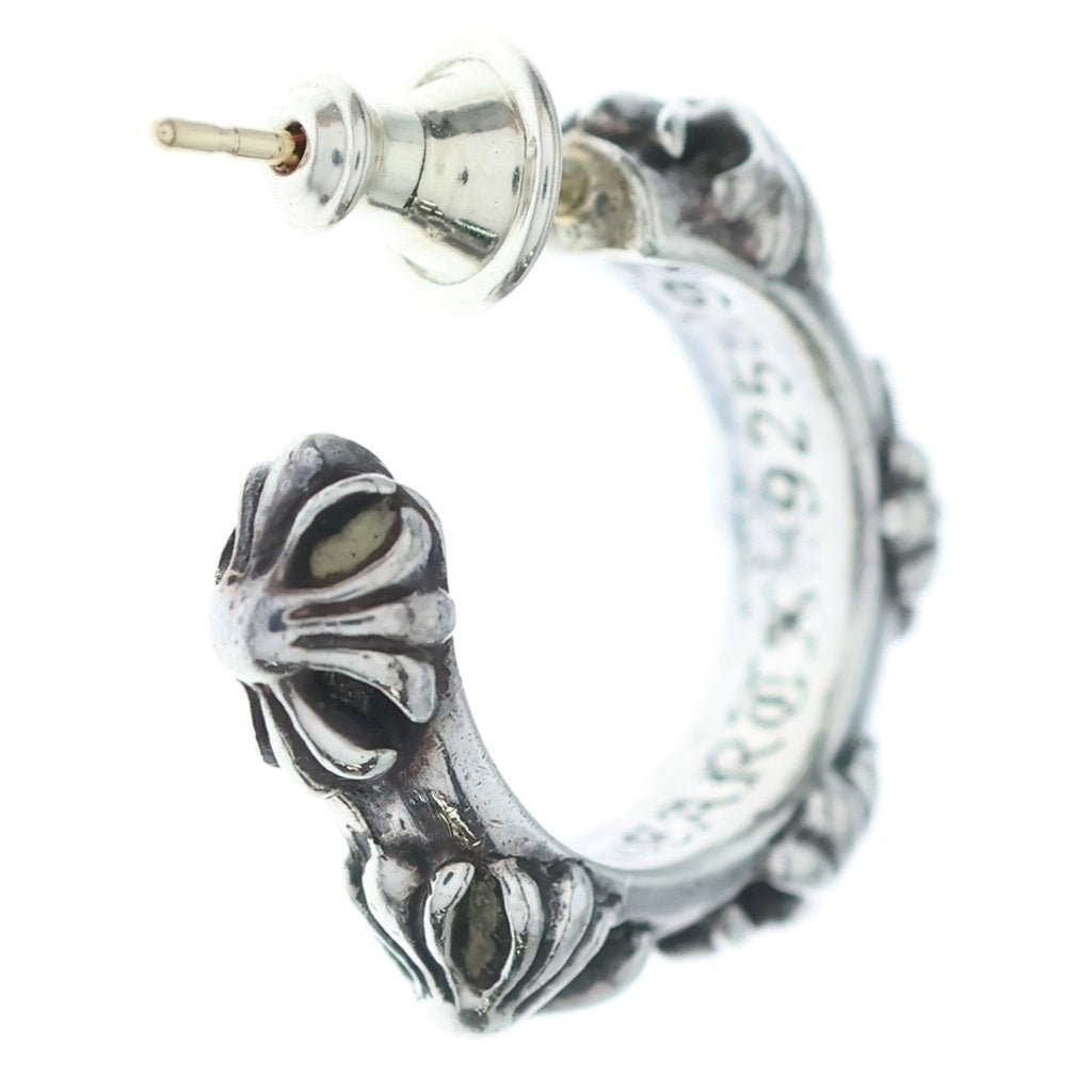 CHROME HEARTS(クロムハーツ) HOOP CROSS クロスバンド フープピアス シルバー BCA100