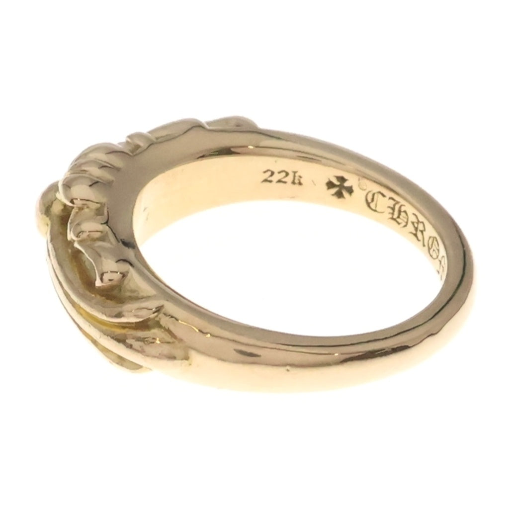 CHROME HEARTS(クロムハーツ) 22K BABYCLSC ベイビークラシックフローラルクロス ゴールドリング レディース