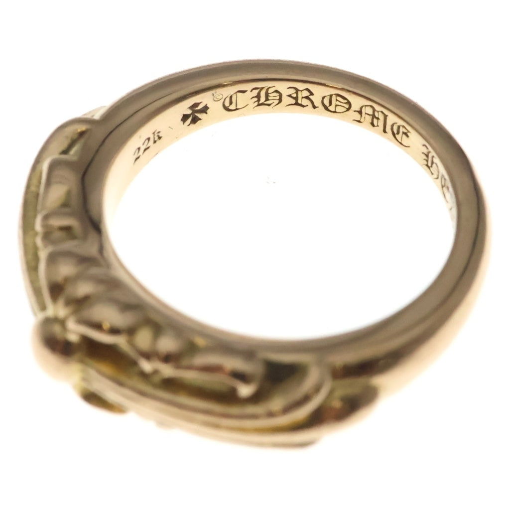 CHROME HEARTS(クロムハーツ) 22K BABYCLSC ベイビークラシックフローラルクロス ゴールドリング レディース