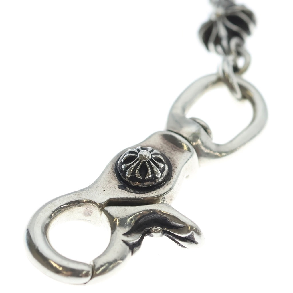 CHROME HEARTS(クロムハーツ) 4C CROSS SHORT-T/2クリップカットアウトCHプラス シルバーウォレットチェーン
