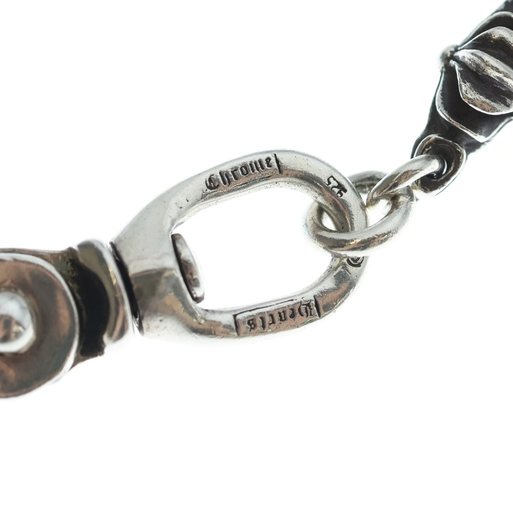 CHROME HEARTS(クロムハーツ) 4C CROSS SHORT-T/2クリップカットアウトCHプラス シルバーウォレットチェーン