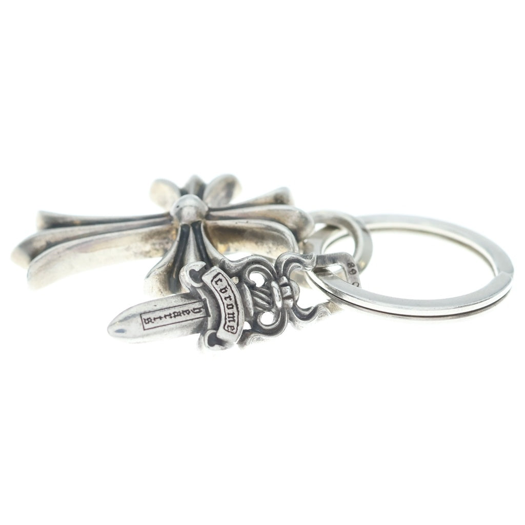 CHROME HEARTS(クロムハーツ) CH CRS SML&No5 DGGR スモールCHクロス#5ダガーキーリング シルバーキーリング