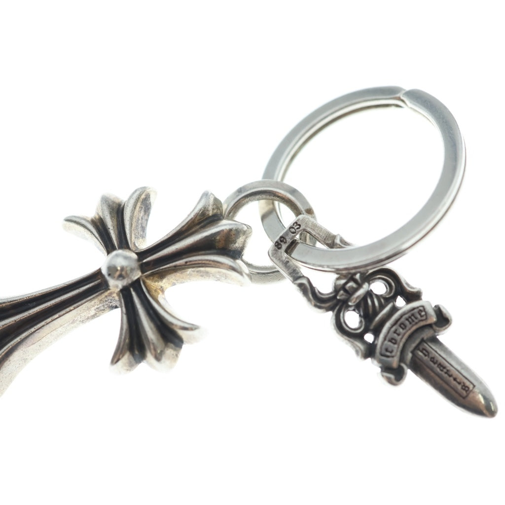 CHROME HEARTS(クロムハーツ) CH CRS SML&No5 DGGR スモールCHクロス#5ダガーキーリング シルバーキーリング