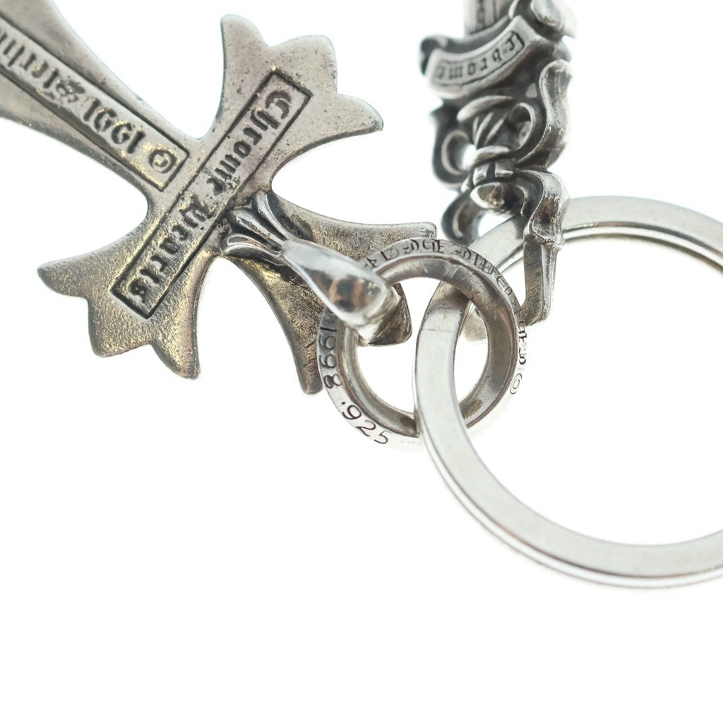 CHROME HEARTS(クロムハーツ) CH CRS SML&No5 DGGR スモールCHクロス#5ダガーキーリング シルバーキーリング