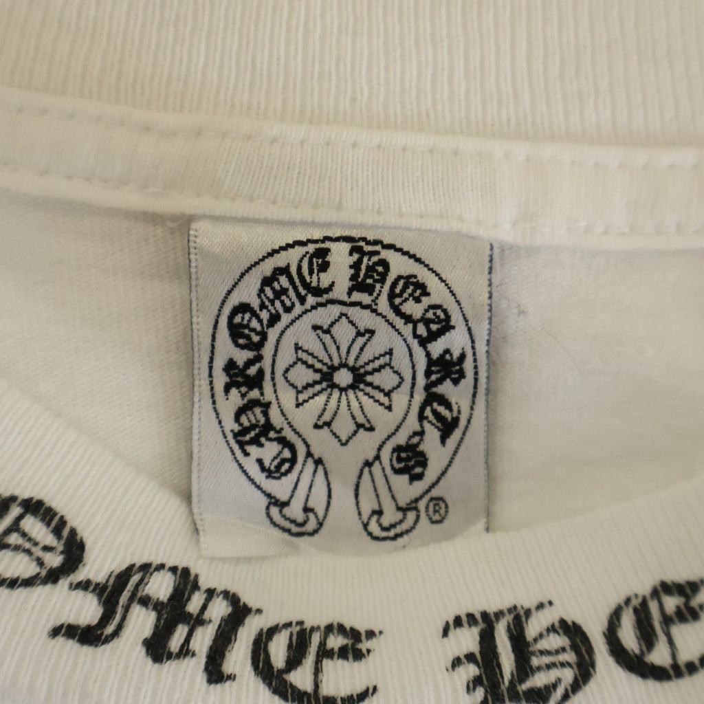CHROME HEARTS(クロムハーツ) OLD S/S オールド ネックロゴ バックCHクロスプリント 半袖Tシャツカットソー