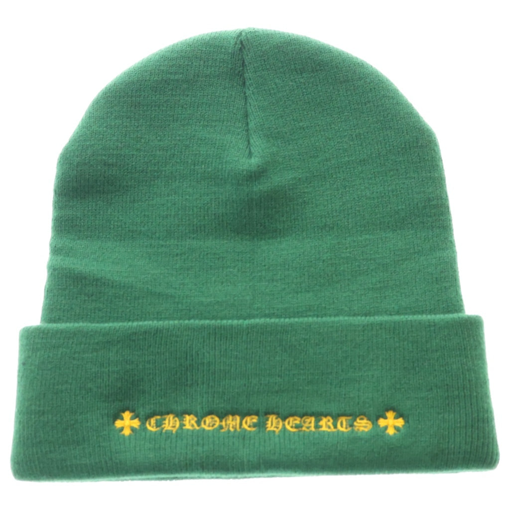 CHROME HEARTS(クロムハーツ) CH Logo Embroidery Acrylic Beanie CHロゴ刺繍ビーニー ニット帽 グリーン