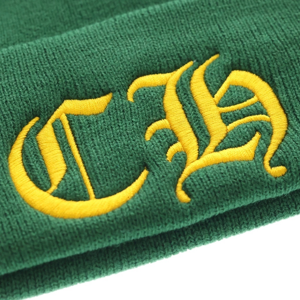 CHROME HEARTS(クロムハーツ) CH Logo Embroidery Acrylic Beanie CHロゴ刺繍ビーニー ニット帽 グリーン
