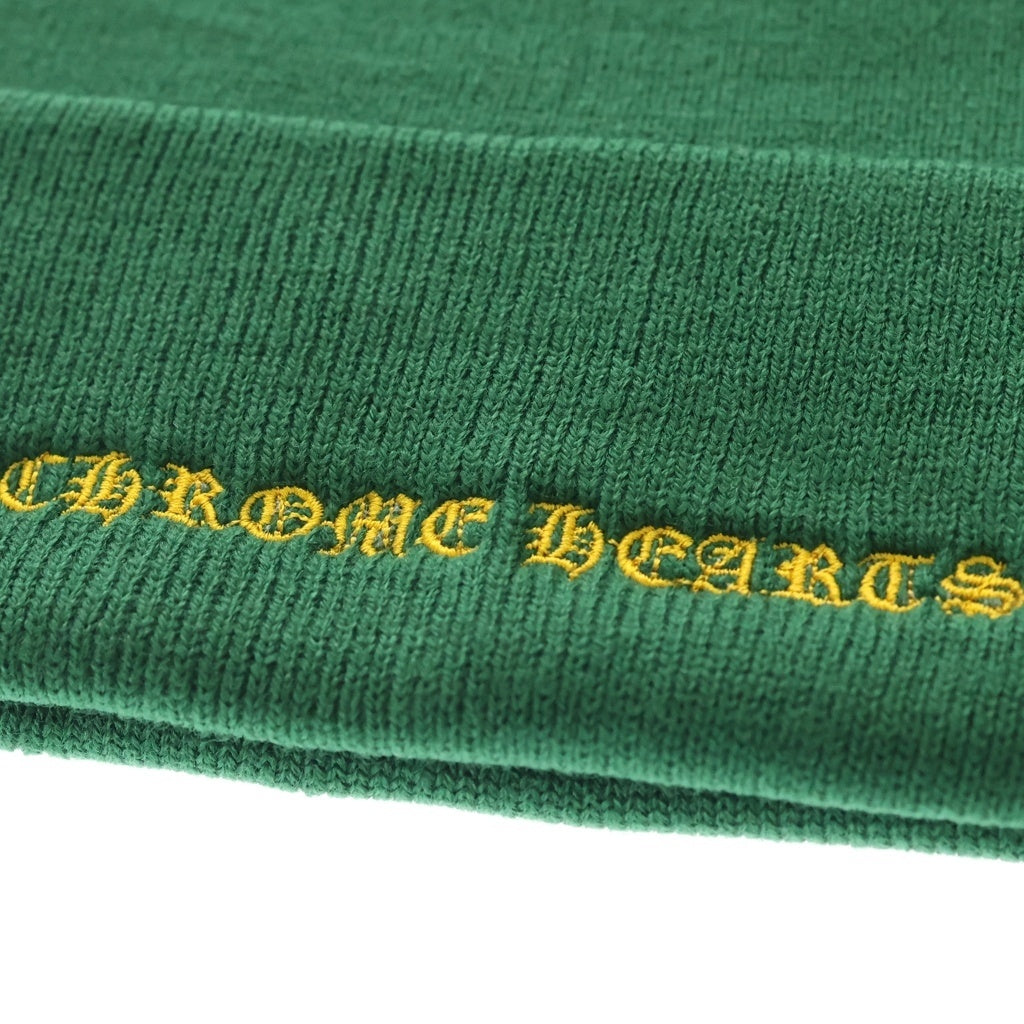 CHROME HEARTS(クロムハーツ) CH Logo Embroidery Acrylic Beanie CHロゴ刺繍ビーニー ニット帽 グリーン