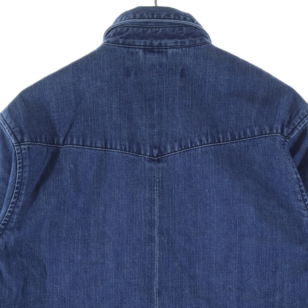 CHROME HEARTS(クロムハーツ) DENIM WESTERN 袖クロスパッチ デニム ウェスタンシャツ 長袖シャツ インディゴ