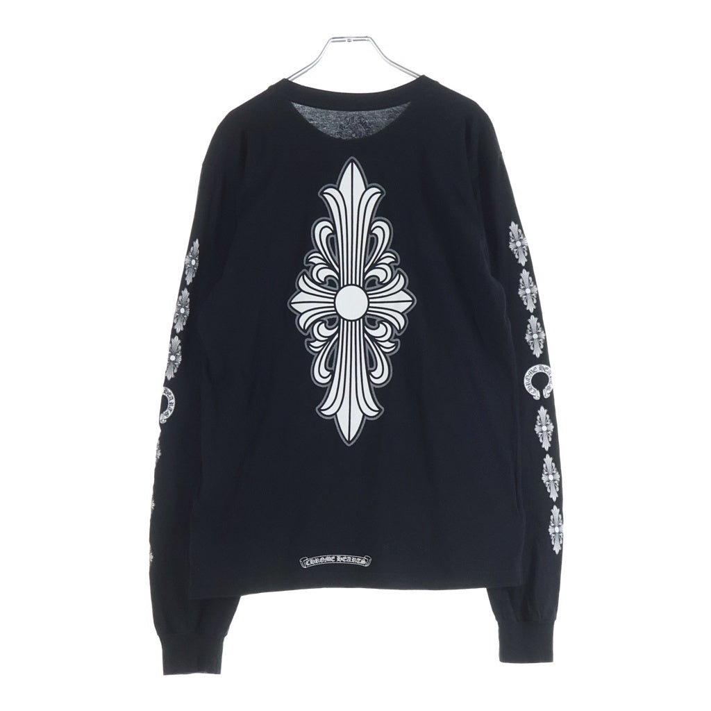 CHROME HEARTS(クロムハーツ) CH L/S バック フローラルクロスプリント 長袖Tシャツカットソー