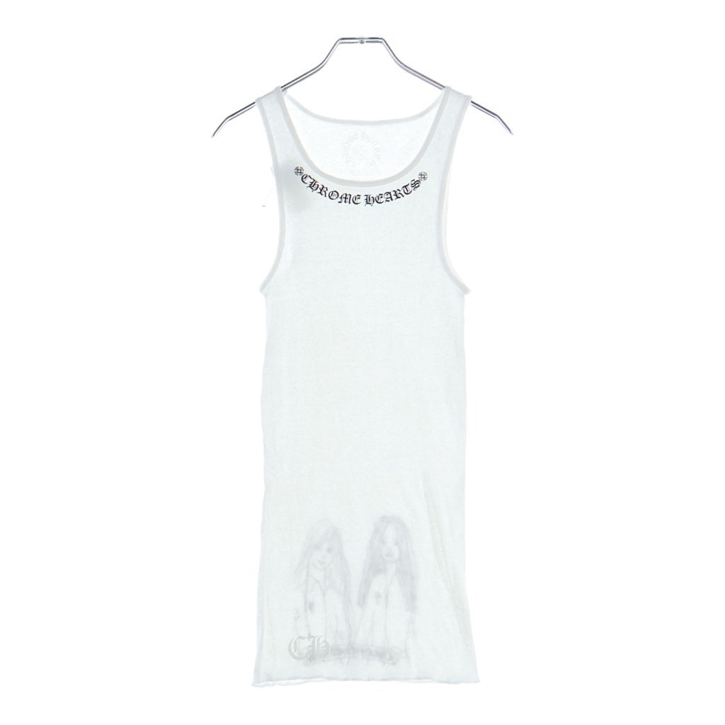 CHROME HEARTS(クロムハーツ) Neck Logo Back GIRLS ネックロゴ バックガールズプリント タンクトップ