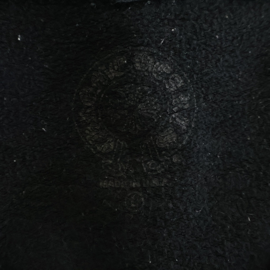 CHROME HEARTS(クロムハーツ) SWTSHRT HD ZIP ダガージップ アームフローラル バックホースシュープリント ジップアップスウェットパーカー フーディー ブラック