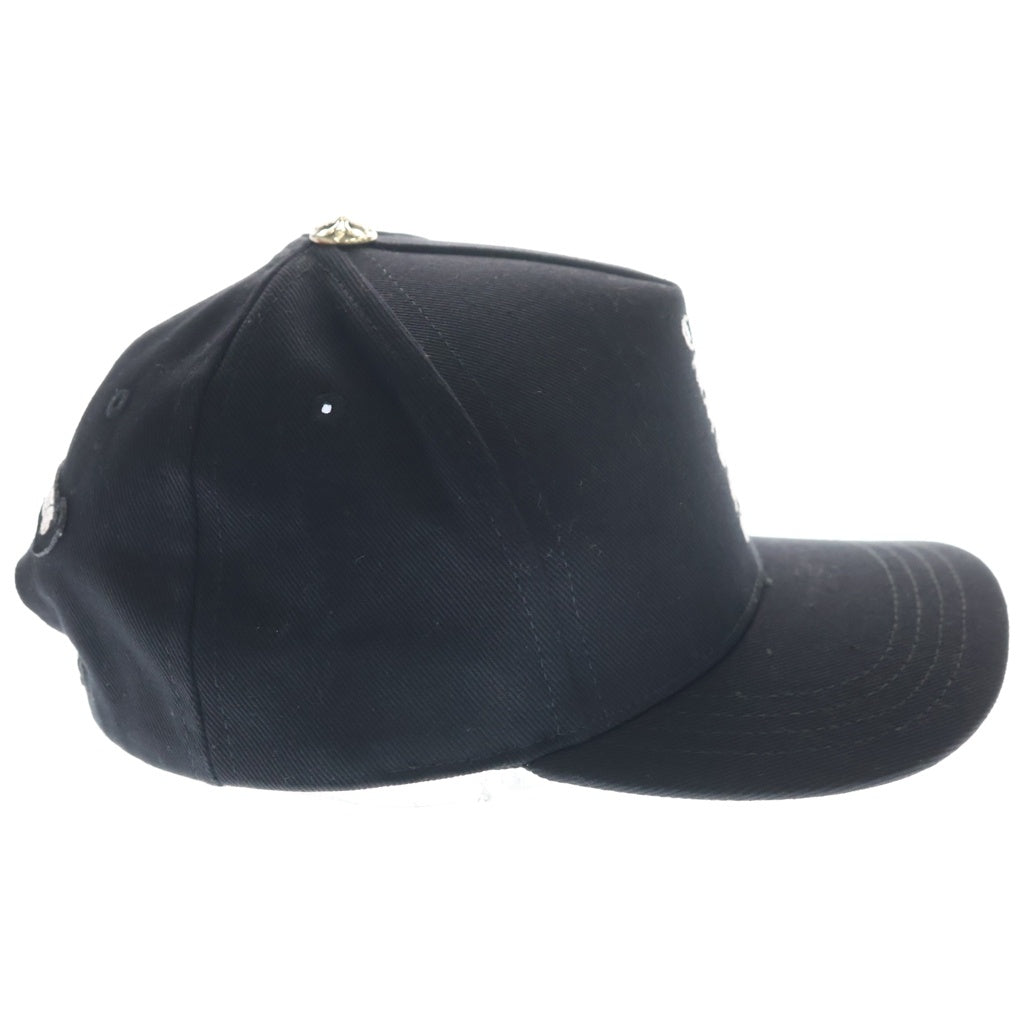 CHROME HEARTS クロムハーツ バーティカルロゴ デニム ベースボールキャップ 帽子 ブラック CHROME HEARTS(クロムハーツ) バーティカルロゴ デニム ベースボール