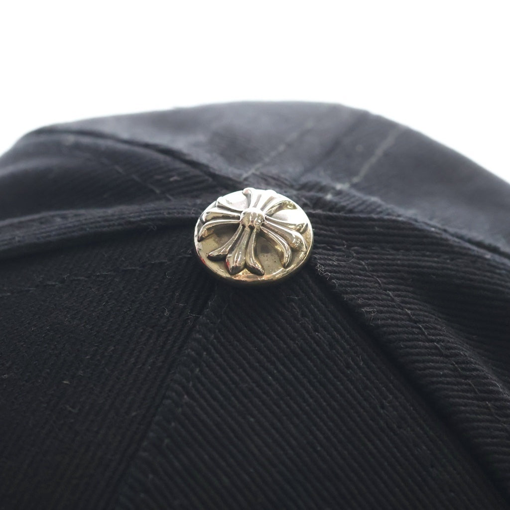 CHROME HEARTS(クロムハーツ) バーティカルロゴ デニム ベースボールキャップ 帽子 ブラック
