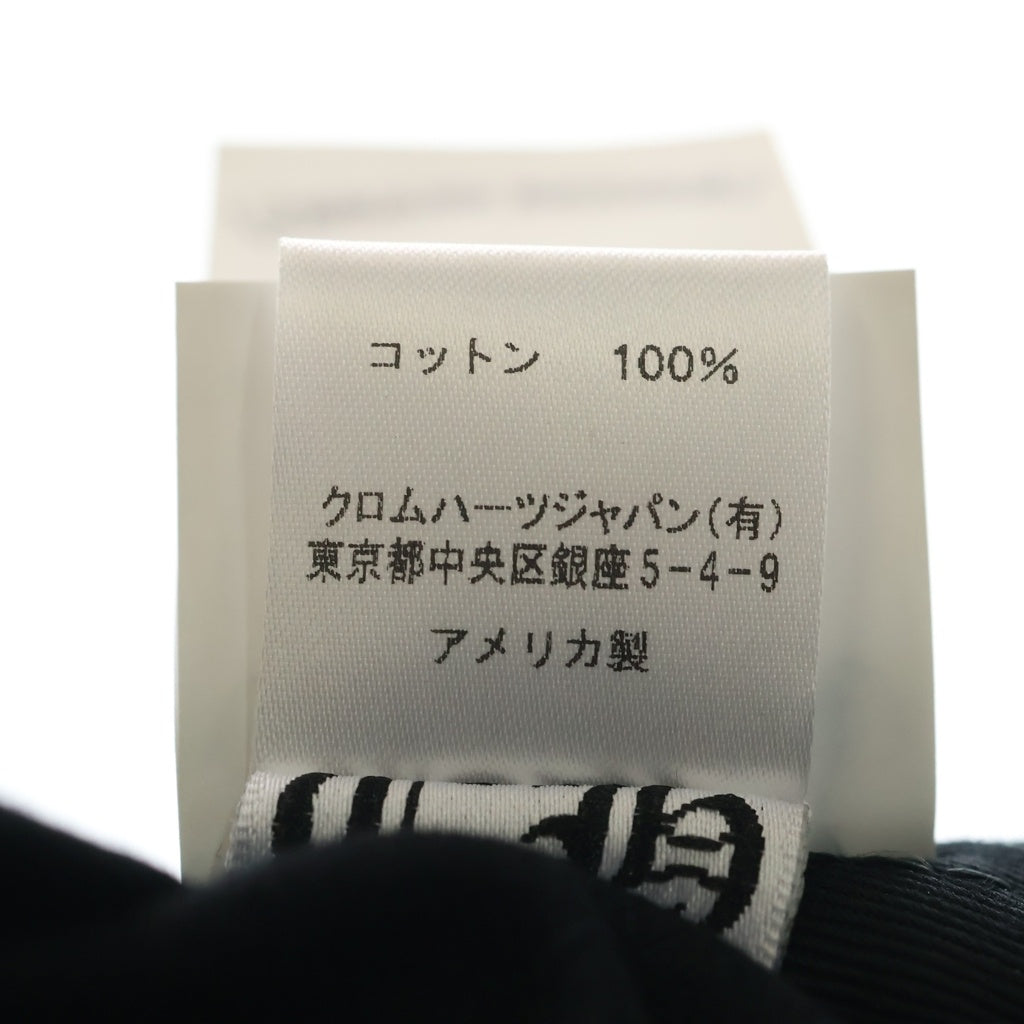 CHROME HEARTS(クロムハーツ) バーティカルロゴ デニム ベースボールキャップ 帽子 ブラック