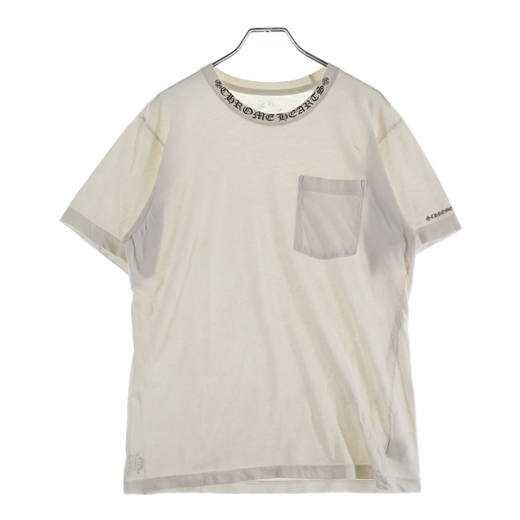CHROME HEARTS(クロムハーツ) CH S/S ネックロゴプリント 半袖Tシャツカットソー