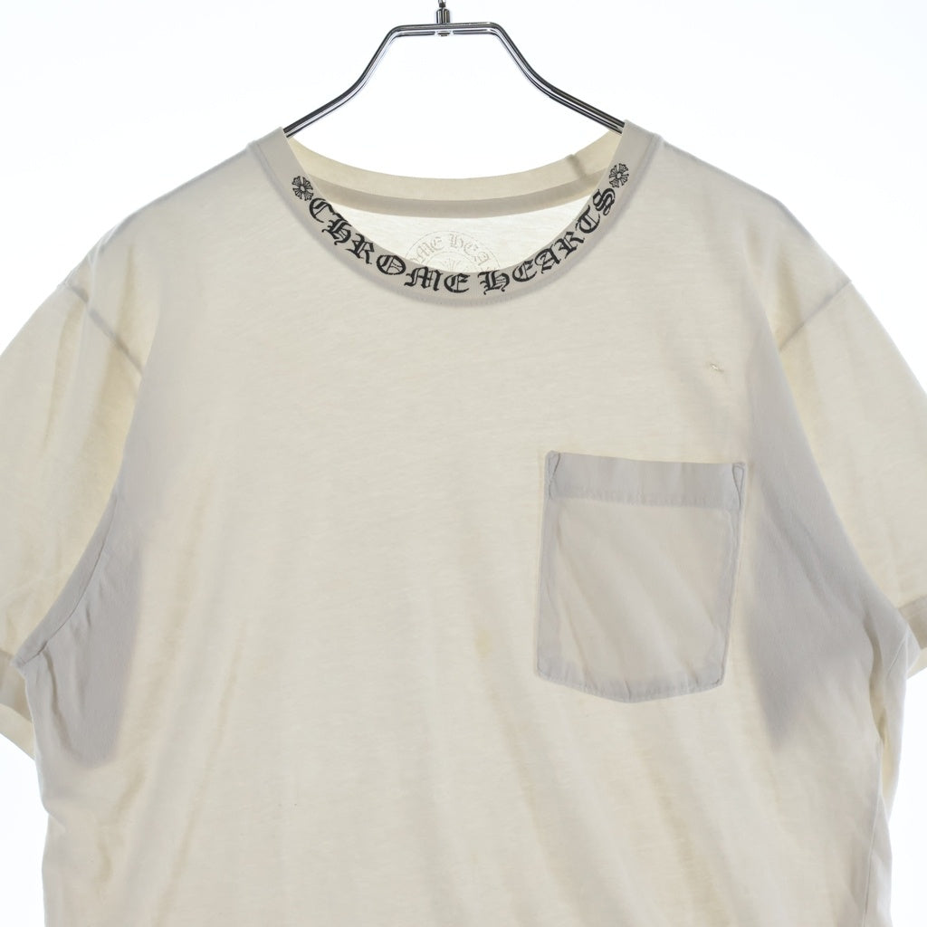 CHROME HEARTS(クロムハーツ) CH S/S ネックロゴプリント 半袖Tシャツカットソー