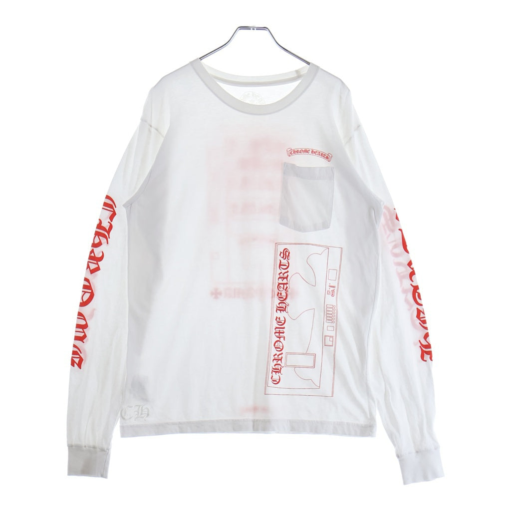 CHROME HEARTS(クロムハーツ) CH L/S 青山限定 袖英字 バックマルチプリント 長袖Tシャツカットソー