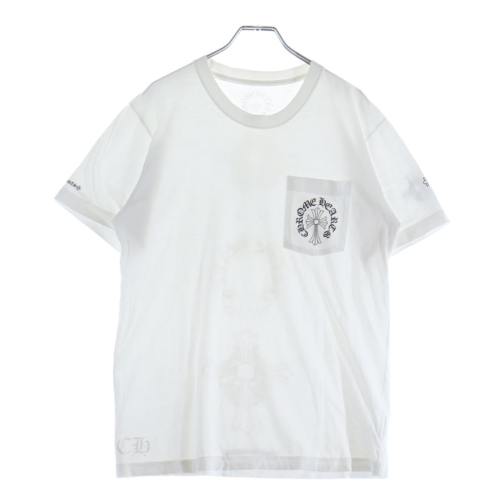 CHROME HEARTS(クロムハーツ) CH S/S バックCHクロス ホースシュープリント 半袖Tシャツカットソー