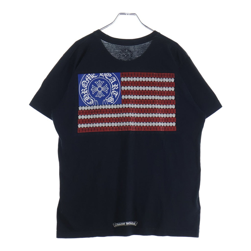CHROME HEARTS(クロムハーツ) CH S/S アメリカンフラグプリント 半袖Tシャツカットソー