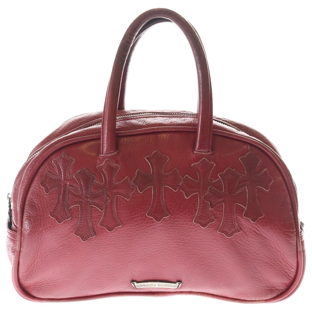 CHROME HEARTS(クロムハーツ) GYM MD SMALL ジムバッグ レザークロスパッチオールドレザーハンドバッグ レディース