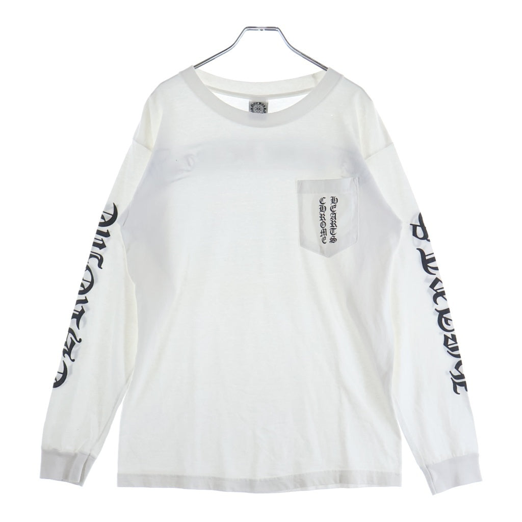 CHROME HEARTS(クロムハーツ) OLD L/S オールド バックスクロールラベルプリント 長袖Tシャツ