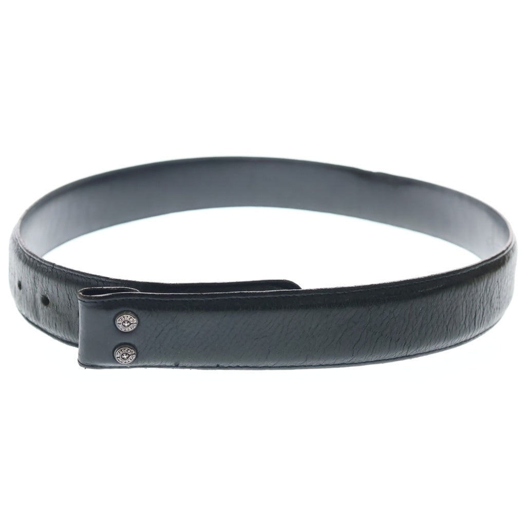 CHROME HEARTS(クロムハーツ) 1.5 STRAP 1.5インチ ホースシューリベッツ レザーベルトストラップ ブラック