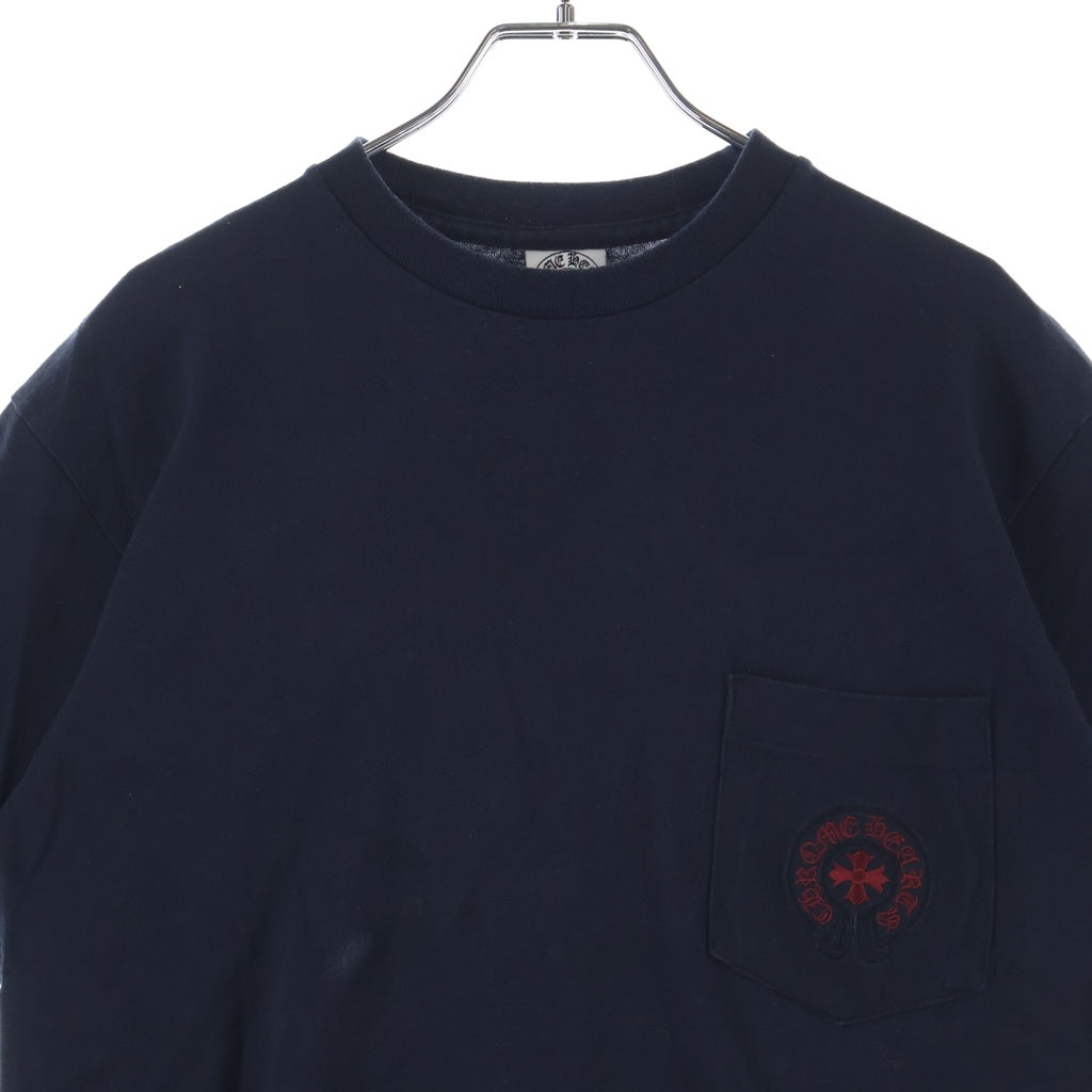 CHROME HEARTS(クロムハーツ) OLD HORSESHOE オールド ホースシュー刺繍 半袖Tシャツ カットソー ブラック/レッド