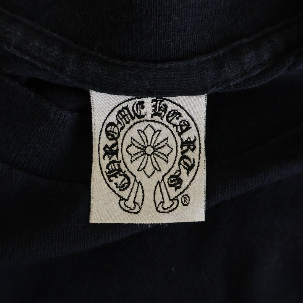 CHROME HEARTS(クロムハーツ) OLD HORSESHOE オールド ホースシュー刺繍 半袖Tシャツ カットソー ブラック/レッド
