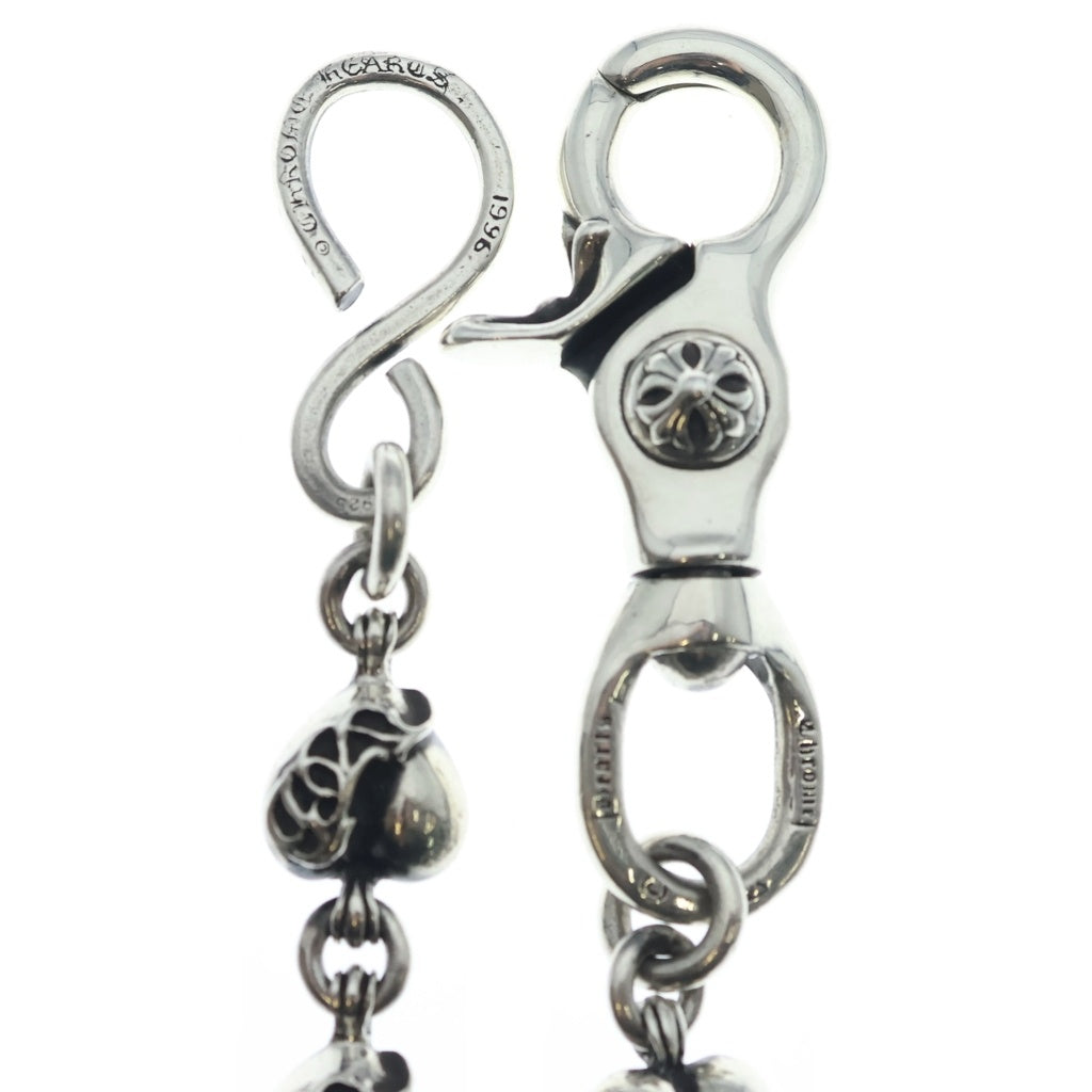 CHROME HEARTS(クロムハーツ) HRT SHORT-S 1クリップショートハートリンクウォレットチェーン シルバー