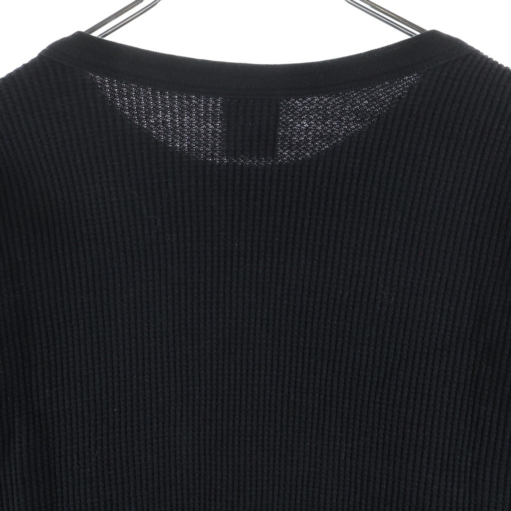 CHROME HEARTS(クロムハーツ) OLD オールド ヴァインダガー刺繍 サーマル 長袖Tシャツ ブラック/レッド